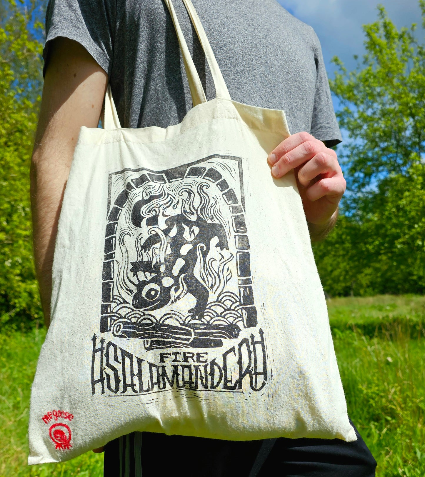 Handprinted Totebag