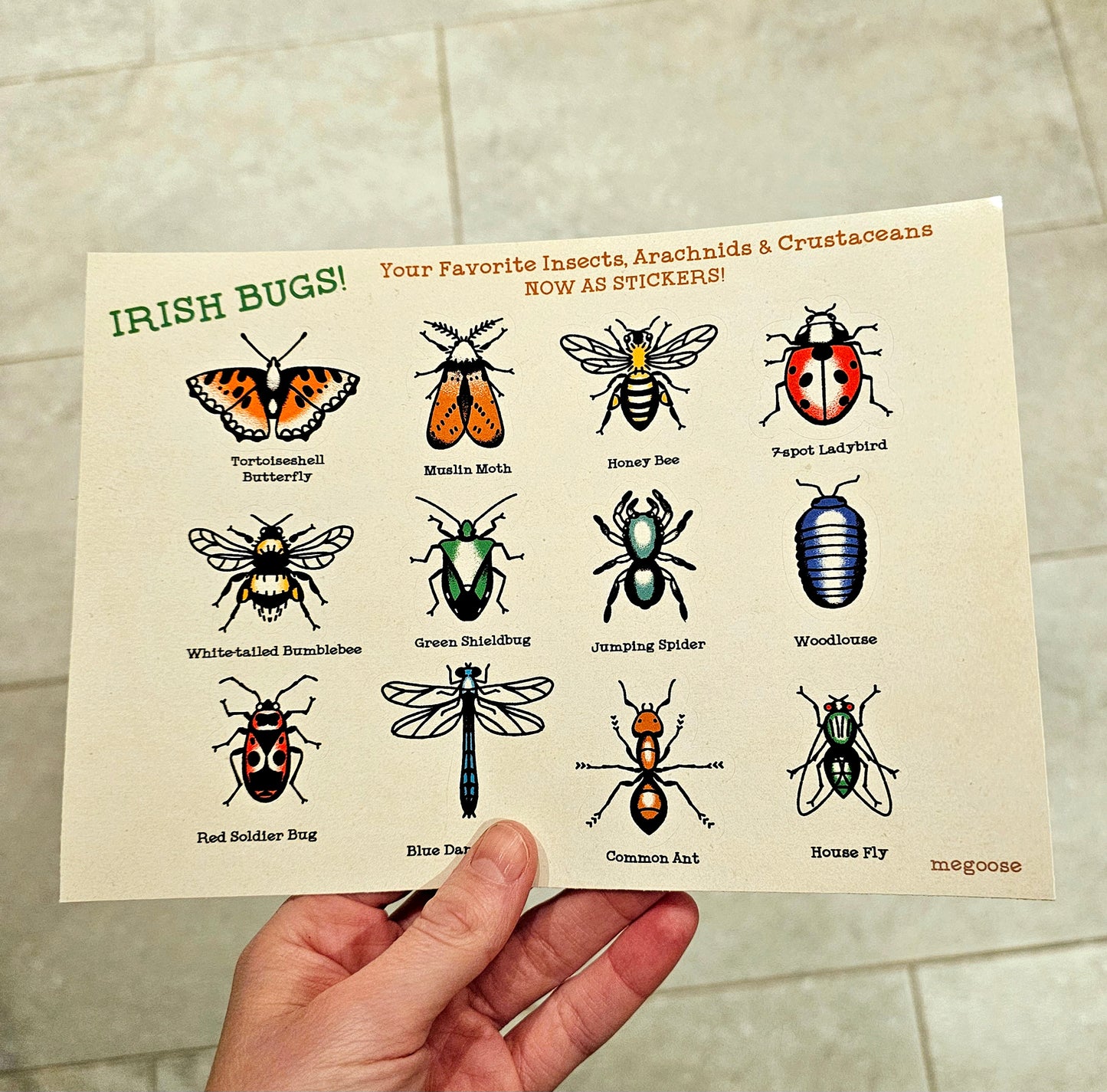 Bugs Sticker Sheet