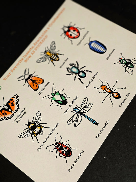 Bugs Sticker Sheet